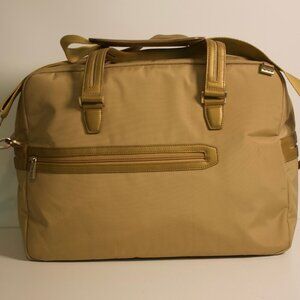 Tumi Ballistic Nylon w/ Leather Trim Tote 16" (Beige)